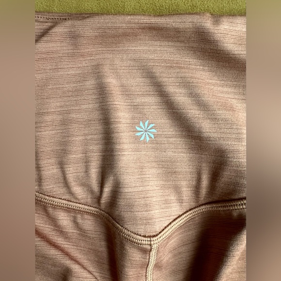 Athleta Women's Elation Space Dye 7/8 Brown Tights - Picture 9 of 10